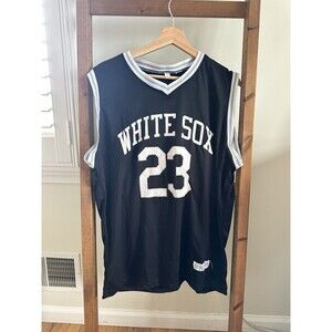 Chicago White Sox Basketball Jersey #23 6/24/23 SGA XL Black White Luis Robert
